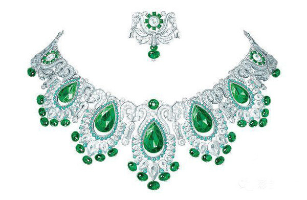 精美絕倫的珠寶首飾設(shè)計,不一般的素描彩鉛手繪。