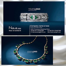 飾品店名片設(shè)計(jì)制作-飾品店名片模板素材下載