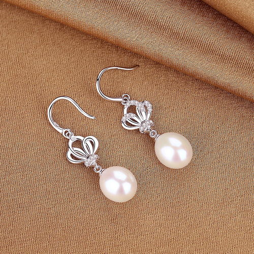 天然真珍珠耳環(huán)女正品長款純銀耳墜品牌首飾韓版氣質網紅時尚新款